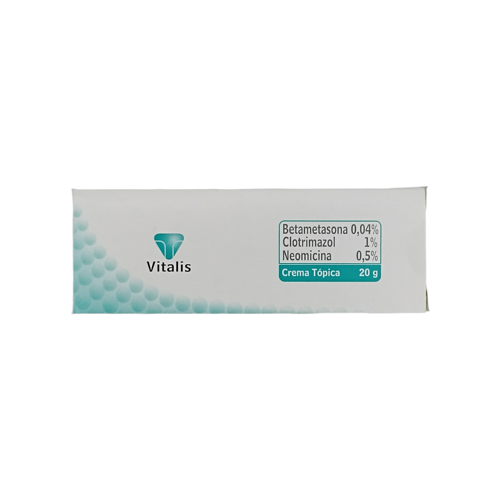 Betametasona+Clotrimazol+Neomicina Crema Topica tubo x 20g (vitalis)